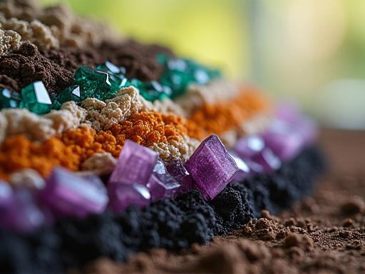 Abstract mineral stratification